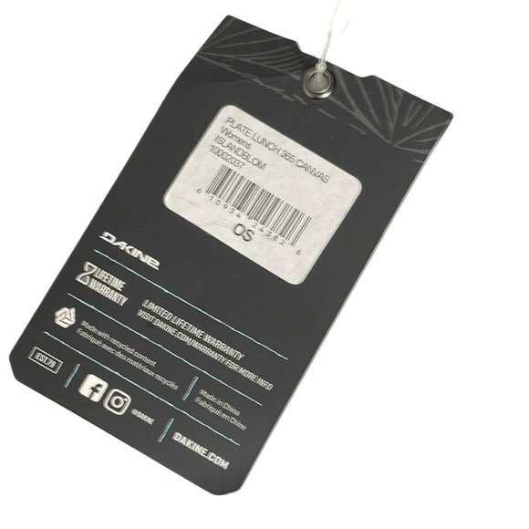 NWT Dakine Plate Lunch Black and Green Geometric Tote Bag - Picture 9 of 9